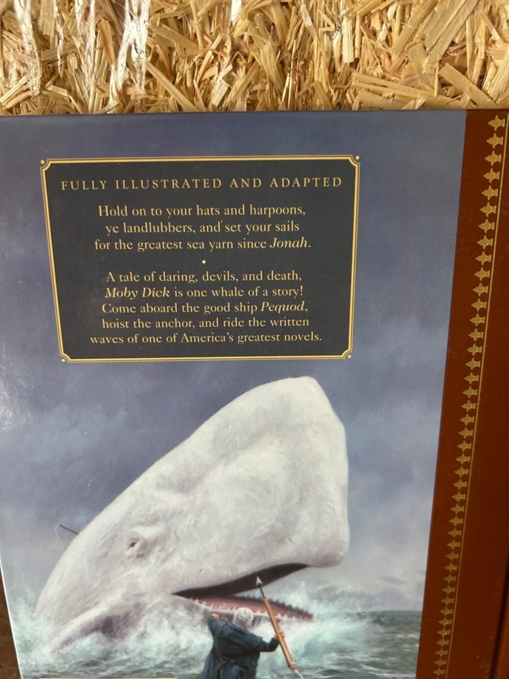 Vintage Moby Dick Hard Cover Book by Herman Melville
